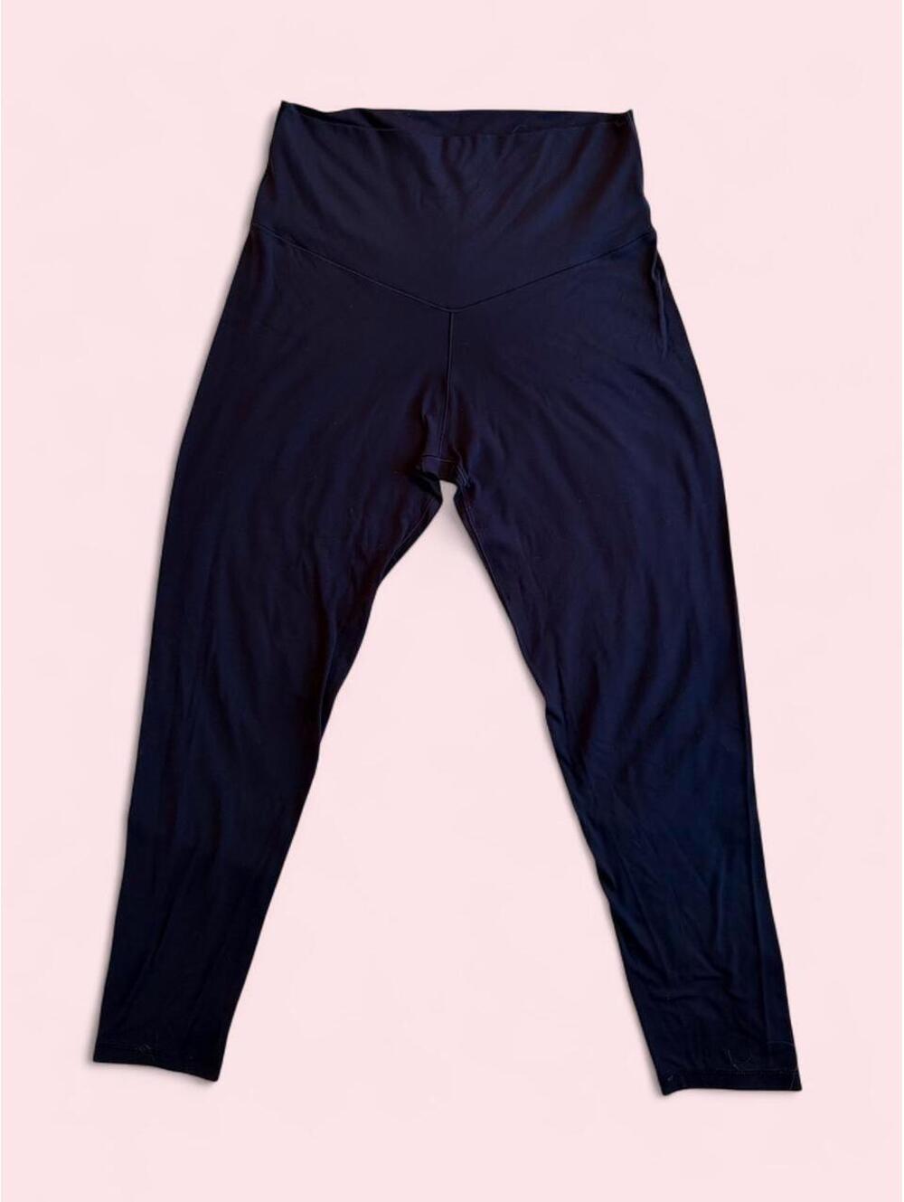 Aerie Chill Play Move Navy High Rise Leggings Size Large